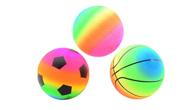 Bola arcoíris, tamaño 5 (21 cm), 3 surtidos
