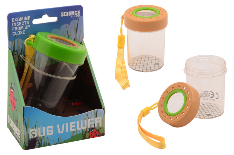 Visor de insectos Johntoy Science Explorer en caja.