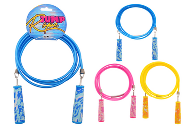 Johntoy summertime skipping rope 2.1m 3 assorted