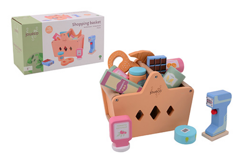 Jouéco - winkelmand met boodschappen én scanner - 17.3 cm