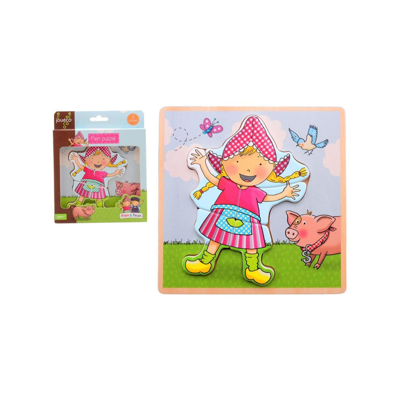 Johntoy jouéco® fien teun puzzle in legno fien