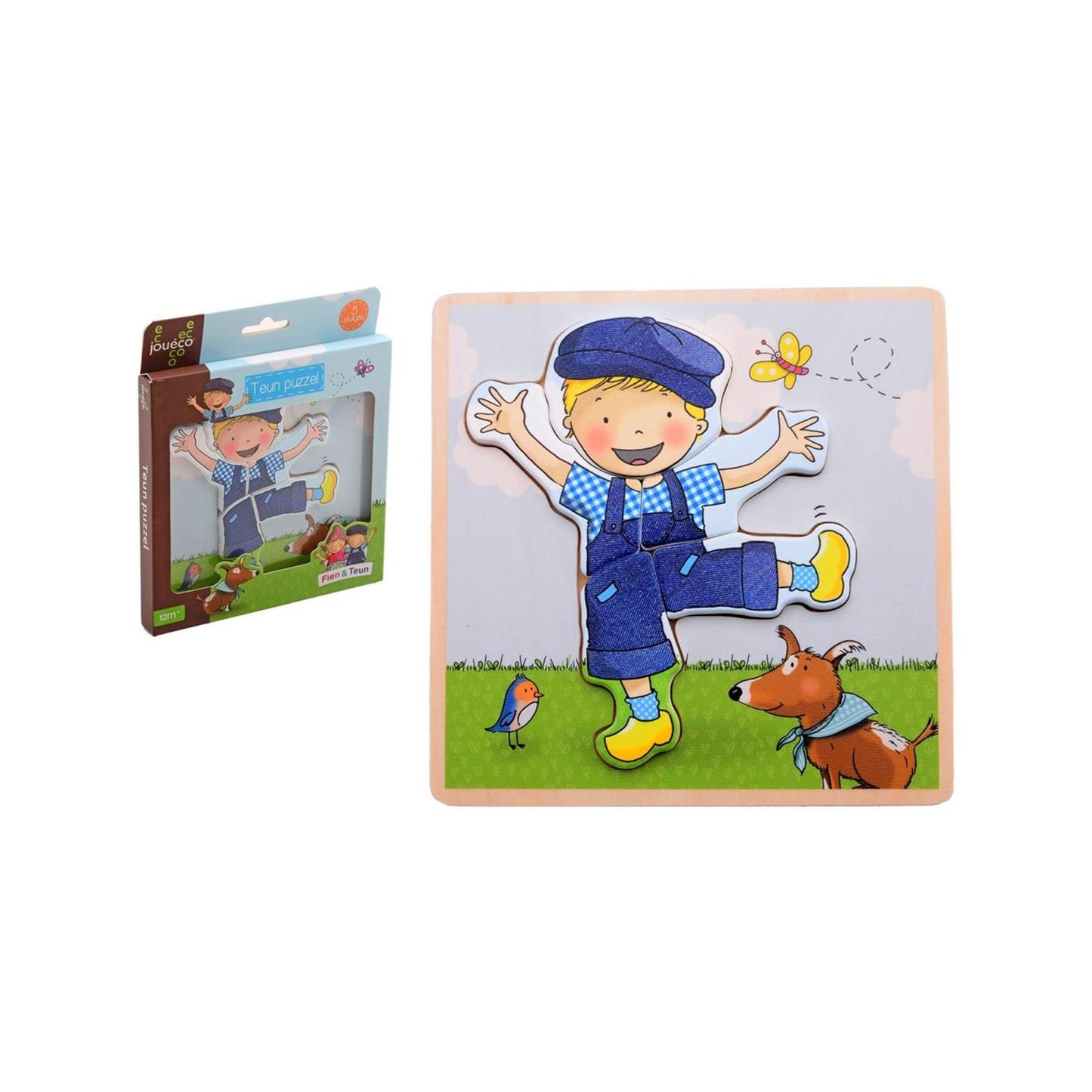 Supporto per puzzle in legno Johntoy jouéco® fien teun