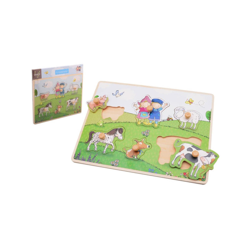 Johntoy jouéco® fien teun puzzle con bottoni in legno