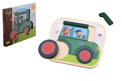 Johntoy jouéco® fien teun trattore puzzle in legno
