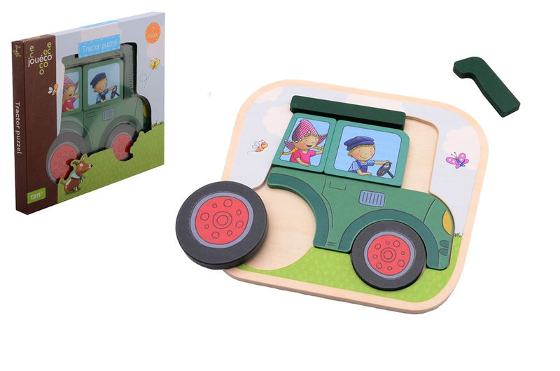 Johntoy jouéco® fien teun tractor rompecabezas madera