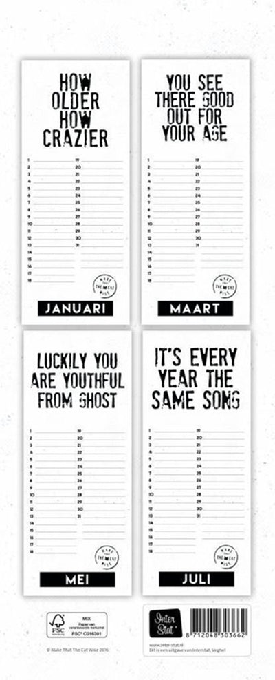 Calendario de cumpleaños de Imagebooks haz que el gato