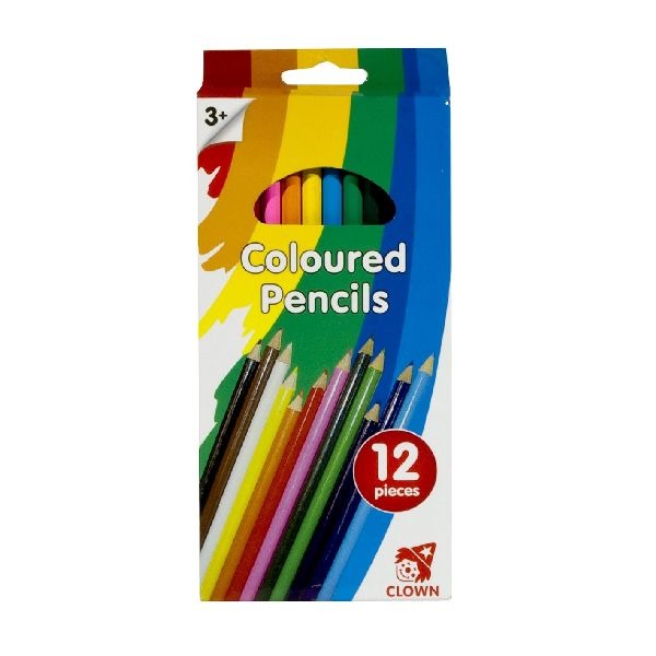 Clown Clown Clown Long Colorated Pencils 12 pezzi
