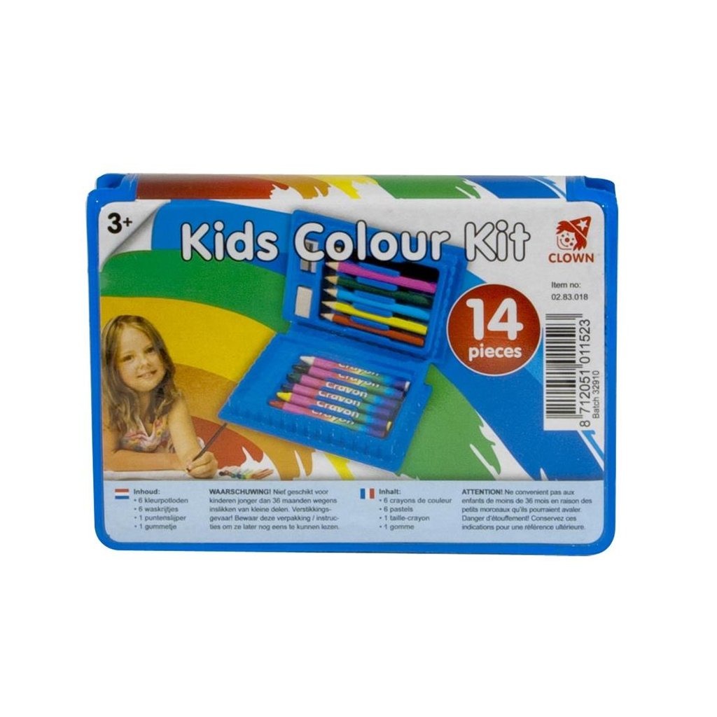 Payaso para niños color tugar 14 piezas