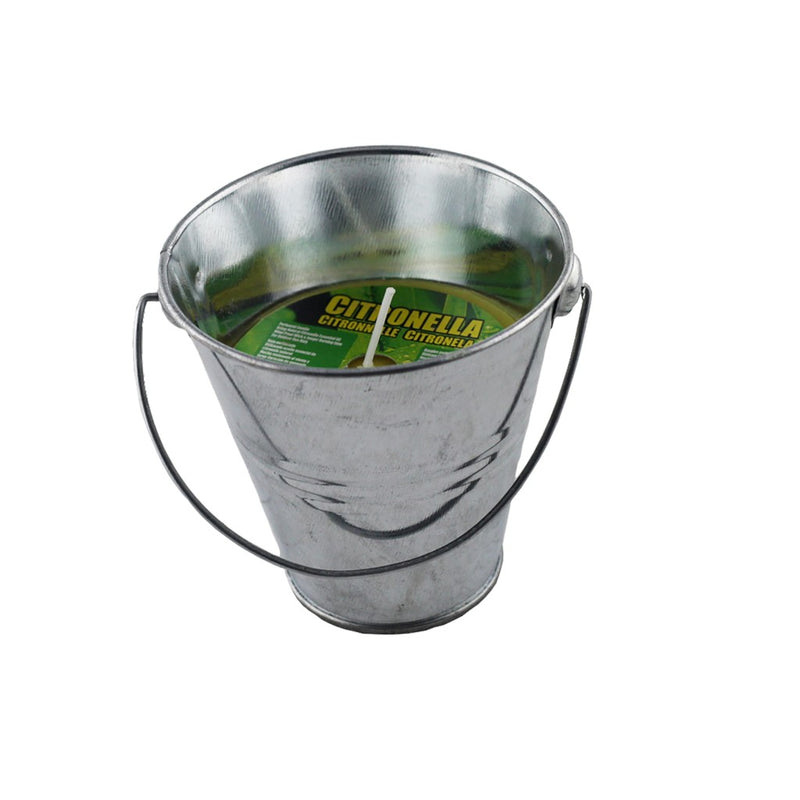 Vela básica de citronela en cubo de metal 9 cm