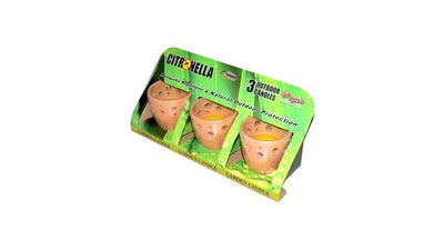 Miscellanea vasi di terracotta alla citronella set di 3