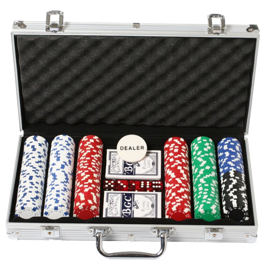 Poker di base set in valigia in alluminio