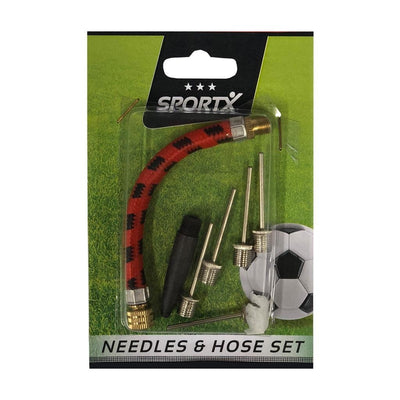 Set di accessori per pompa a sfera Sportx con 4 aghi + adattatore e tubo