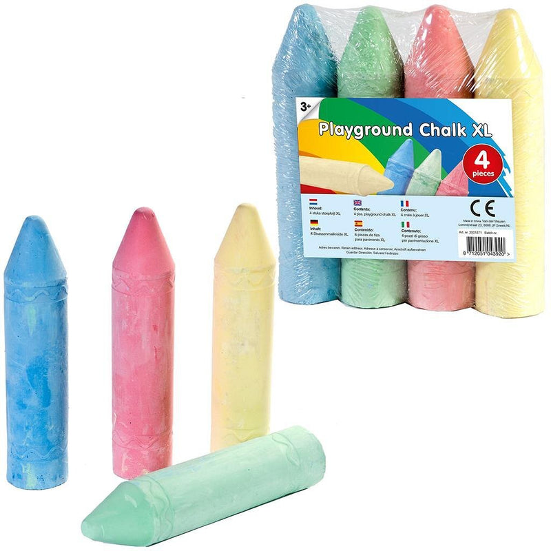 Clown Clown Super Sidewalk Chalk 4 pezzi