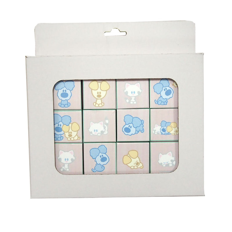 Woezel and Pip and Pip Wooden Blocks 12 pezzi