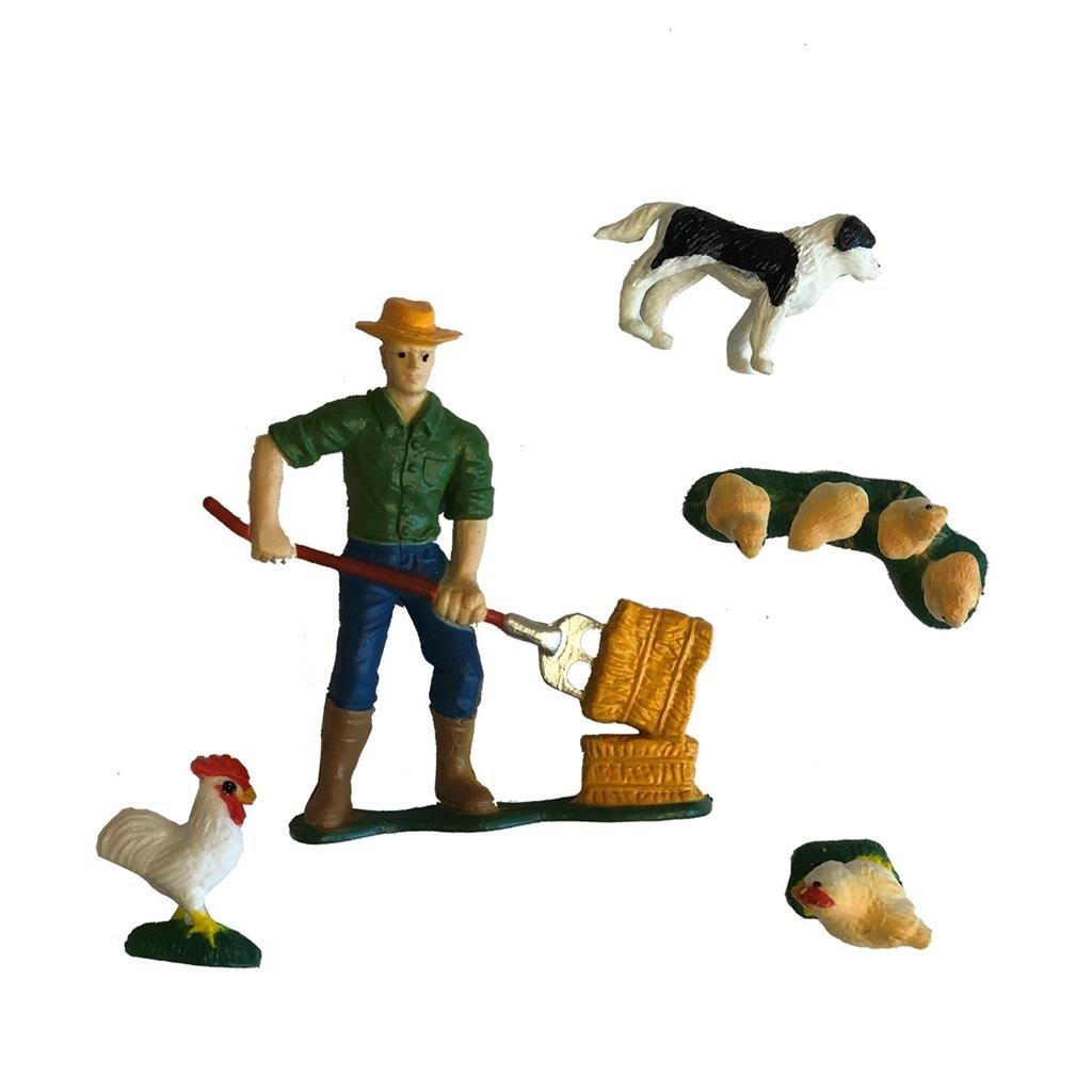 Granja holandesa granja holandesa boer con animales de granja de 5 piezas