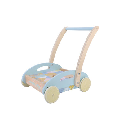 Giocattoli a rubo e carrello a blocchi in legno di pip 27x35x36 cm
