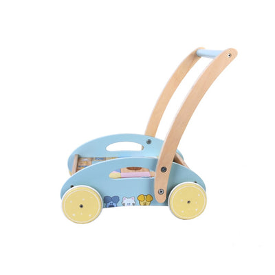 Giocattoli a rubo e carrello a blocchi in legno di pip 27x35x36 cm