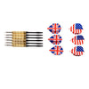 Sportx dartbord flocked met 6 darts