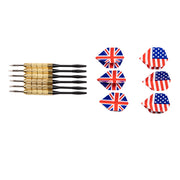 Sportx dartbord flocked met 6 darts - afbeelding 3