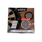 Sportx dartbord flocked met 6 darts - afbeelding 4