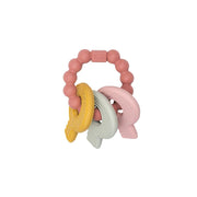 Little Dutch Bijtring Silicone Keybos Pink - afbeelding 1