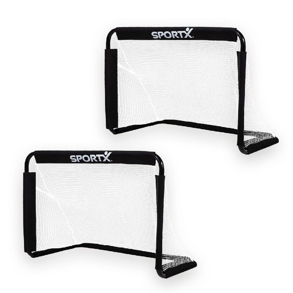 Sportx Metal Football Gools 78x56x45 cm 2 pezzi neri