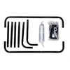 Sportx Metal Football Gools 78x56x45 cm 2 pezzi neri
