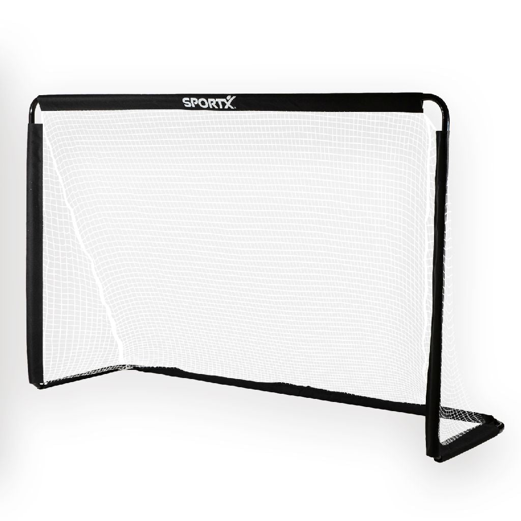 Gol di calcio in metallo sportivo 182x60x122 cm nero
