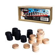 Van der meulen clown games houten damstenen - afbeelding 1
