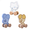 Figuras rueda de madera para bebé Woezel y Pip Rubo Toys surtido