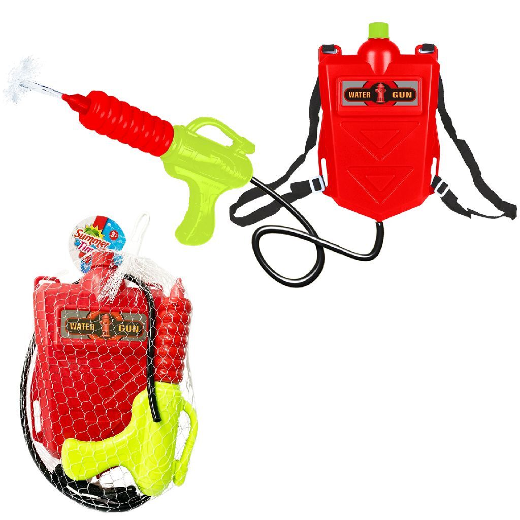 Summertime brandweer waterpistool met rugzak container