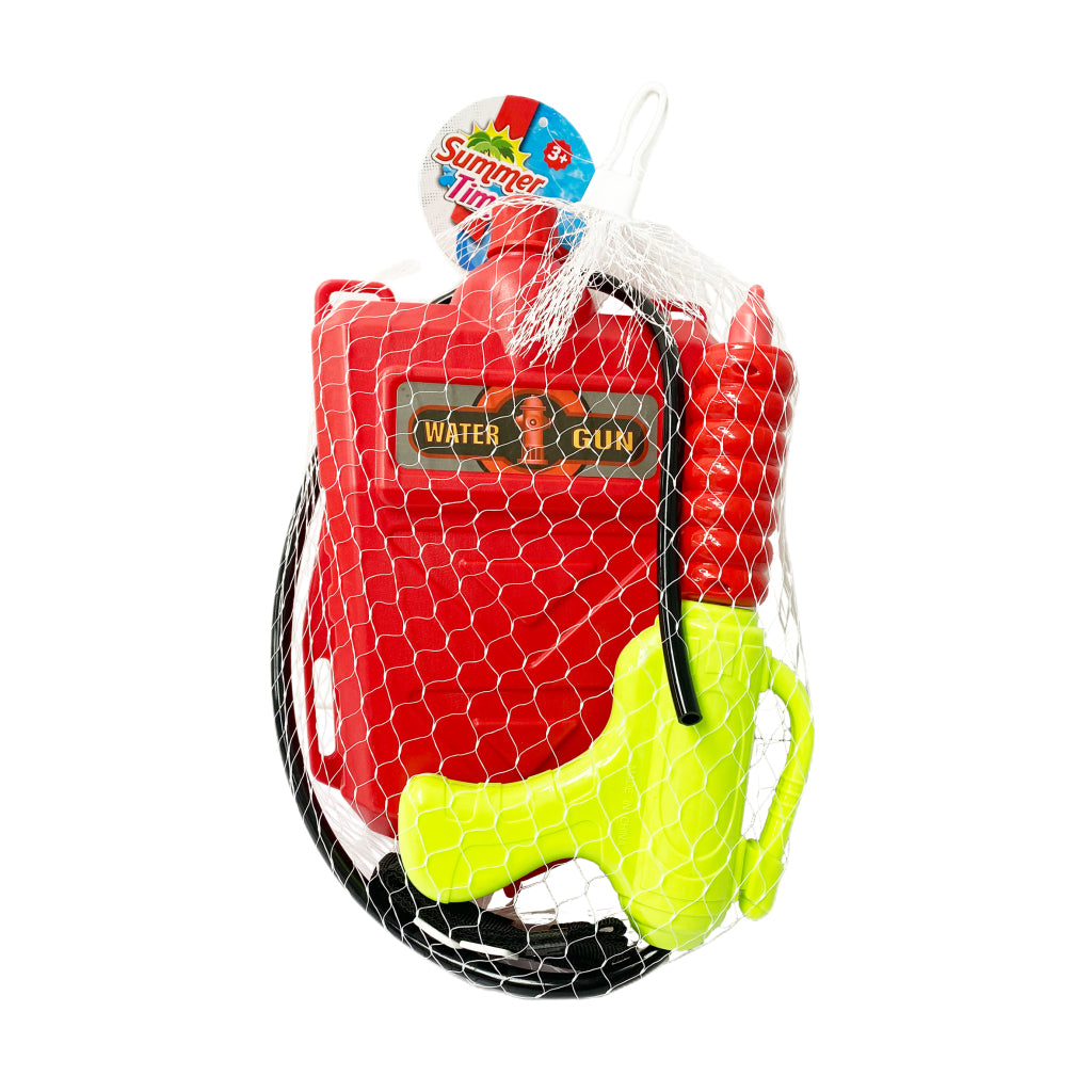 Summertime brandweer waterpistool met rugzak container