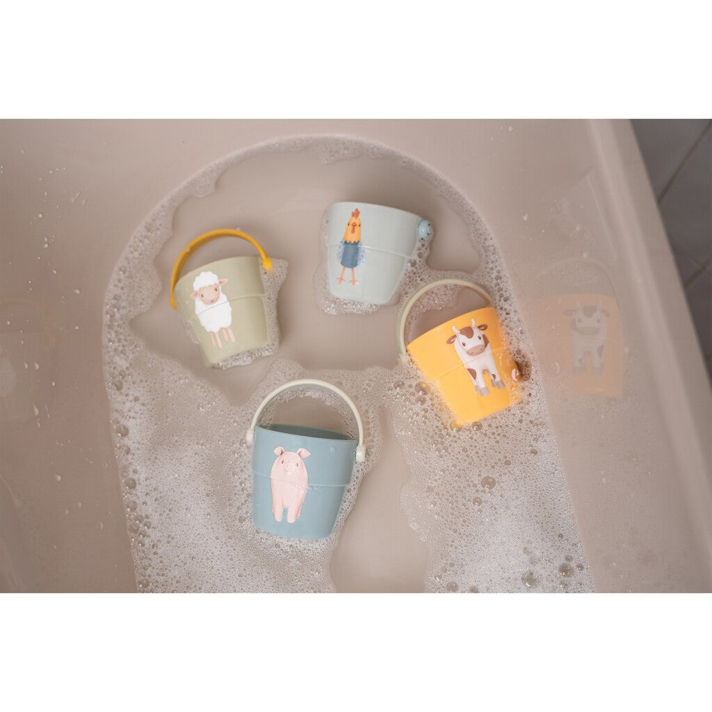Little Dutch Farm Bathbekers 4 pezzi