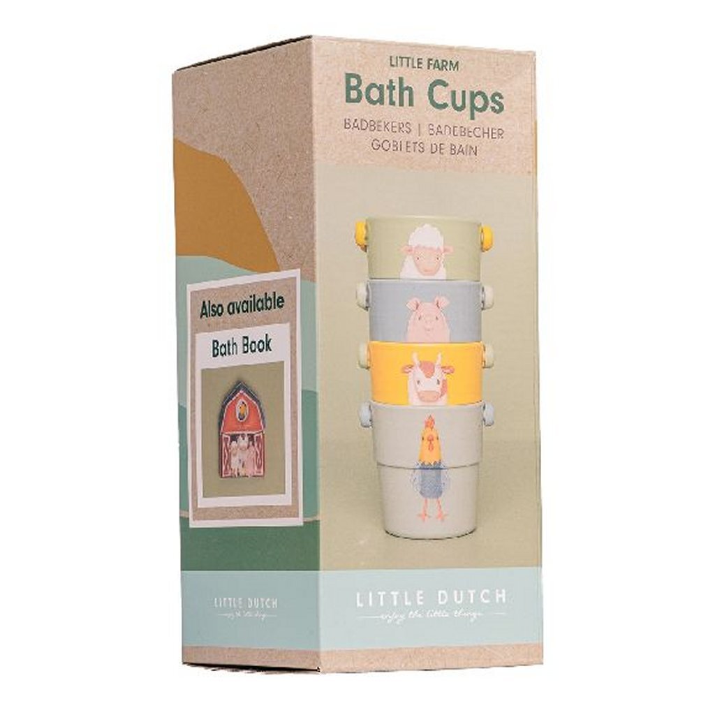 Little Dutch Farm Bathbekers 4 pezzi