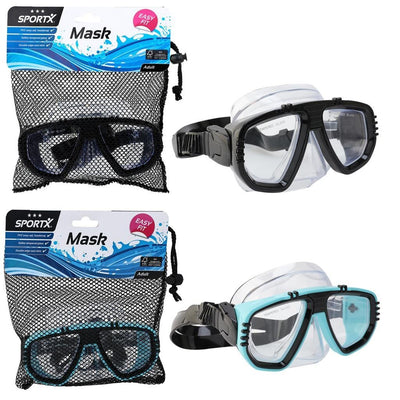 Maschera da nuoto per adulti Sportx 3 stelle assortite