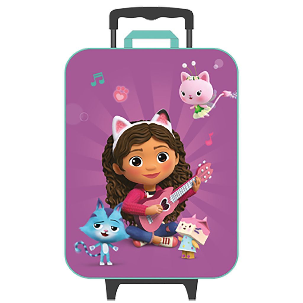 Trolley per casa delle bambole Gabby #039;s 45,5x33x21 cm viola blu