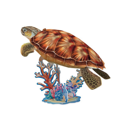 Diversión cúbica Cúbica Fun National Geographic 3d Puzzle Tortuga marina 31 piezas