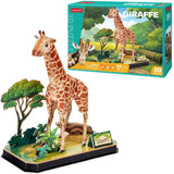 Cubic fun 3d puzzel giraffe 43 stukjes - afbeelding 1