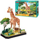 Diversión cúbica Cúbica Fun Girafa de rompecabezas 3D 43 piezas