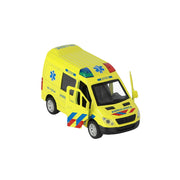 112 pull-back ambulance bus 1:34 + licht en geluid - afbeelding 3