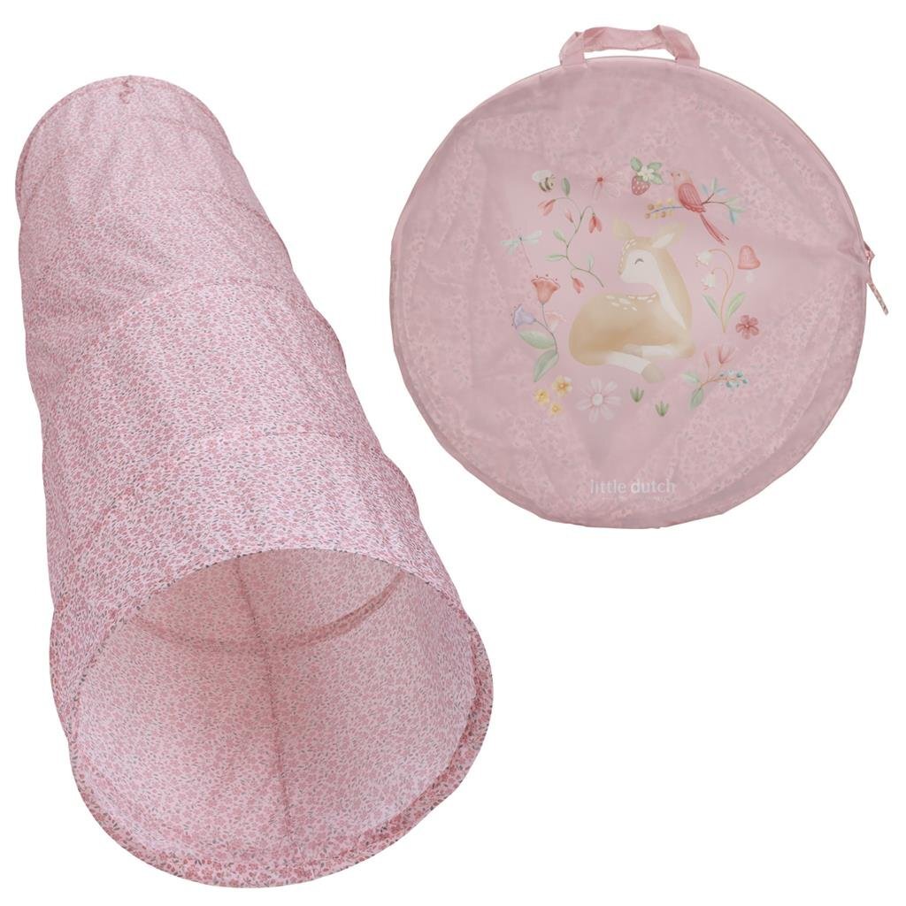 Túnel de rastreo de jardín de hadas holandés 180x46 cm rosa