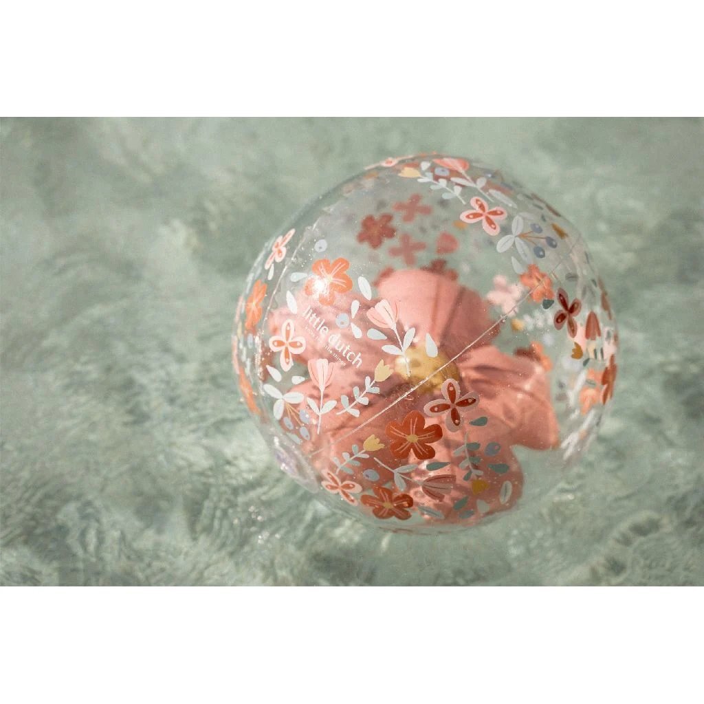 Little Dutch Pink Flowers Strandball Figure 3D, 35 cm