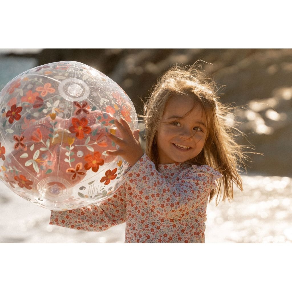 Little Dutch Pink Flowers Strandball Figure 3D, 35 cm