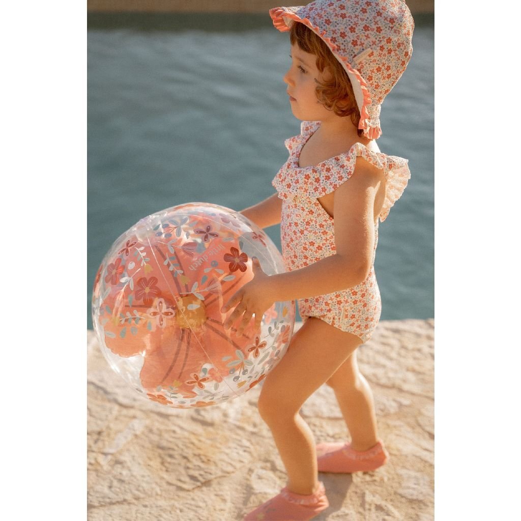 Little Dutch Pink Flowers Strandball Figure 3D, 35 cm