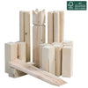 Play Outdoor Kubb Wood Throwing Game FSC con borsa da trasporto