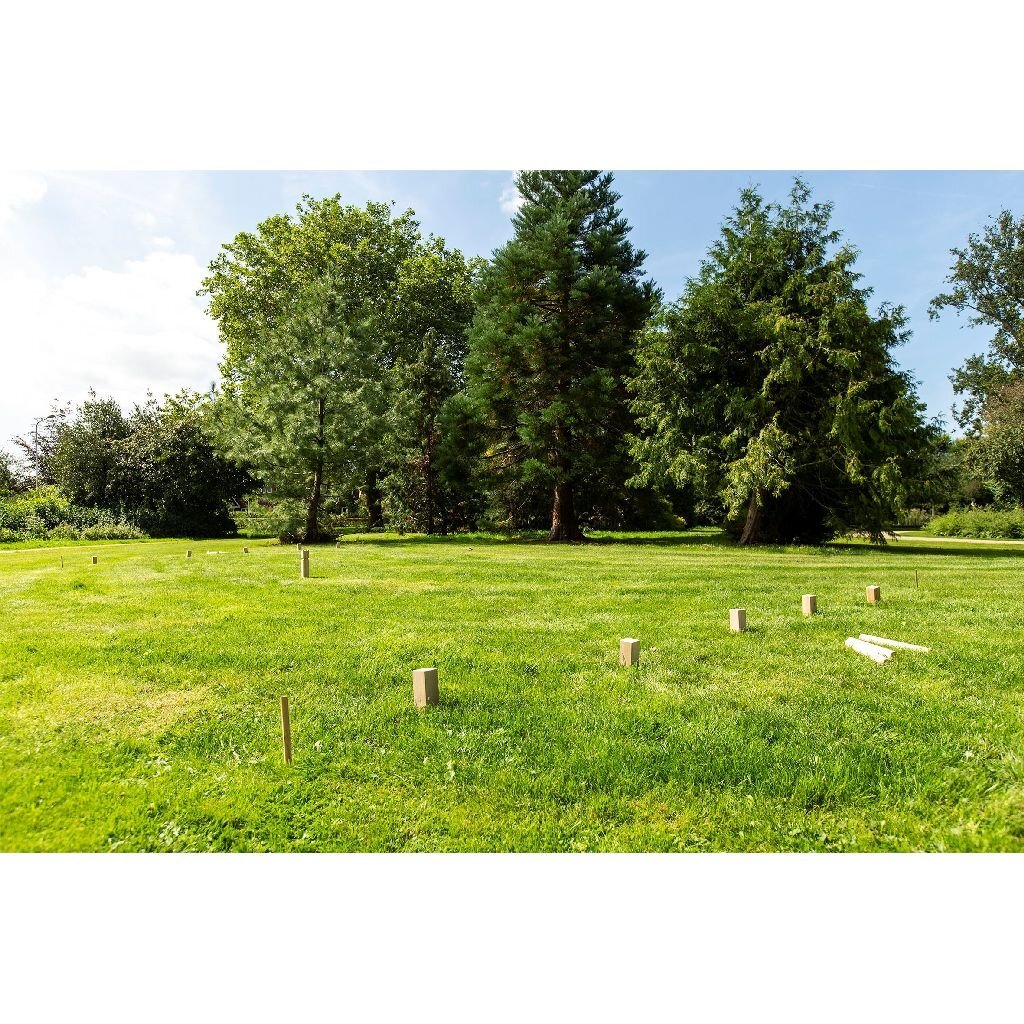 Play Outdoor Kubb Wood Throwing Game FSC con borsa da trasporto