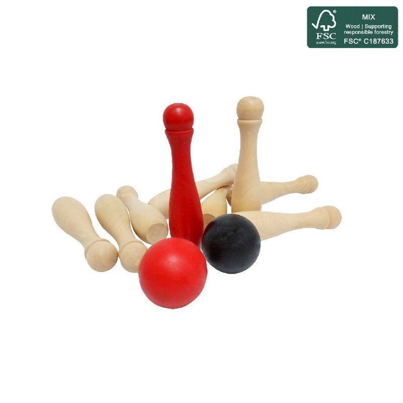 Madera de boliche de jardín de juego al aire libre