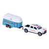 Collezione di city car pick-up pressofuso con rimorchio per cavalli 1:50 assortiti