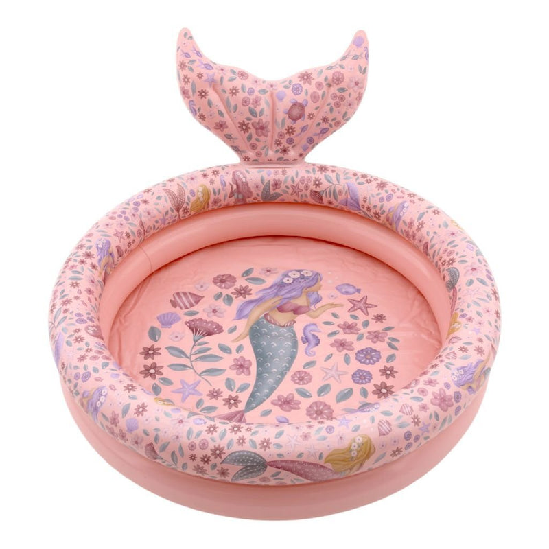 Piccola sirena da sogno olandese da piscina con coda 80 cm rosa
