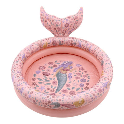 Piccola sirena da sogno olandese da piscina con coda 80 cm rosa